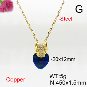 Fashion Copper Necklace  F6N406055aakl-G030