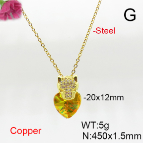 Fashion Copper Necklace  F6N406056aakl-G030
