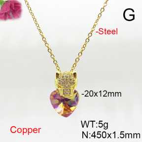 Fashion Copper Necklace  F6N406058aakl-G030