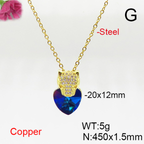Fashion Copper Necklace  F6N406060aakl-G030