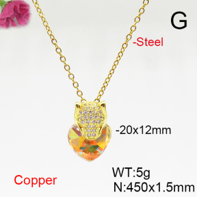 Fashion Copper Necklace  F6N406062aakl-G030