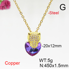 Fashion Copper Necklace  F6N406065aakl-G030