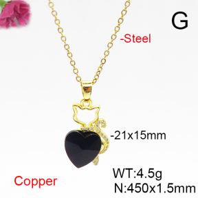 Fashion Copper Necklace  F6N406069aakl-G030