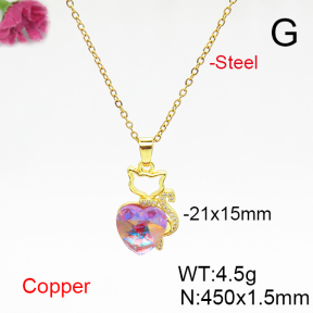 Fashion Copper Necklace  F6N406070aakl-G030