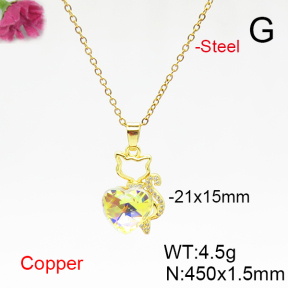 Fashion Copper Necklace  F6N406073aakl-G030