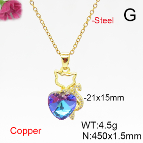 Fashion Copper Necklace  F6N406076aakl-G030