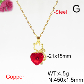 Fashion Copper Necklace  F6N406077aakl-G030