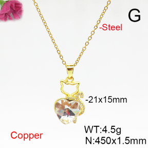 Fashion Copper Necklace  F6N406078aakl-G030