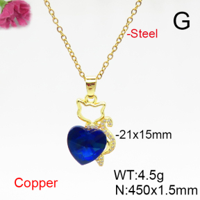 Fashion Copper Necklace  F6N406079aakl-G030