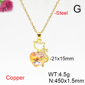 Fashion Copper Necklace  F6N406081aakl-G030