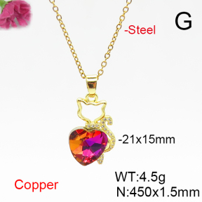 Fashion Copper Necklace  F6N406082aakl-G030