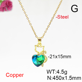 Fashion Copper Necklace  F6N406083aakl-G030