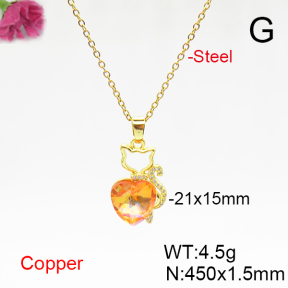 Fashion Copper Necklace  F6N406084aakl-G030