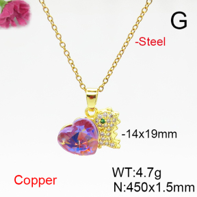 Fashion Copper Necklace  F6N406089aakl-G030