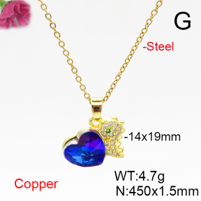 Fashion Copper Necklace  F6N406090aakl-G030