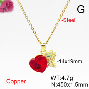 Fashion Copper Necklace  F6N406092aakl-G030