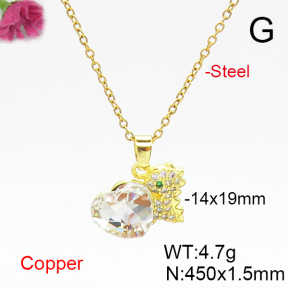 Fashion Copper Necklace  F6N406094aakl-G030