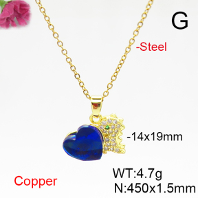 Fashion Copper Necklace  F6N406095aakl-G030
