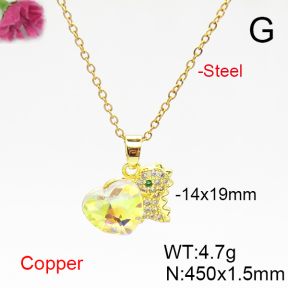 Fashion Copper Necklace  F6N406100aakl-G030