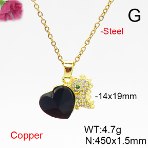 Fashion Copper Necklace  F6N406101aakl-G030