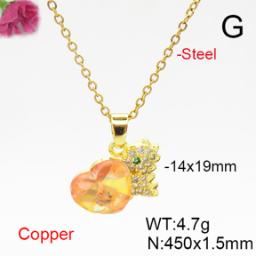 Fashion Copper Necklace  F6N406102aakl-G030