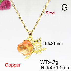 Fashion Copper Necklace  F6N406114aakl-G030