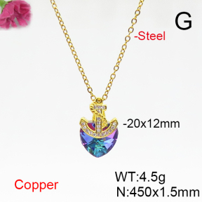 Fashion Copper Necklace  F6N406122aakl-G030