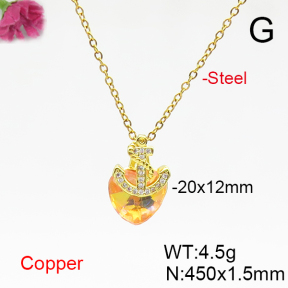 Fashion Copper Necklace  F6N406123aakl-G030