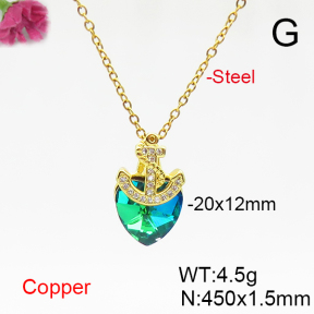 Fashion Copper Necklace  F6N406126aakl-G030