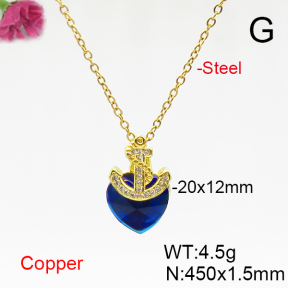 Fashion Copper Necklace  F6N406128aakl-G030