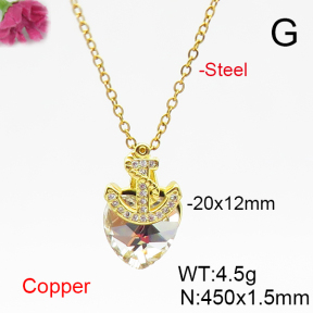 Fashion Copper Necklace  F6N406130aakl-G030