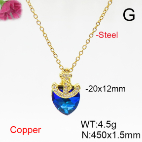 Fashion Copper Necklace  F6N406133aakl-G030