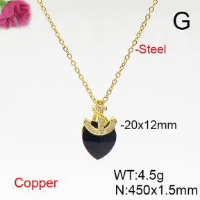 Fashion Copper Necklace  F6N406134aakl-G030