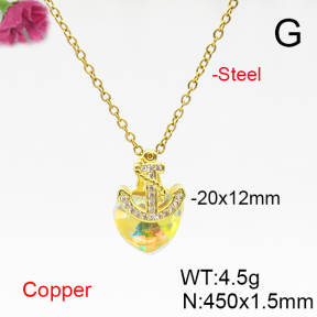 Fashion Copper Necklace  F6N406136aakl-G030