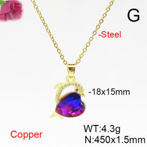Fashion Copper Necklace  F6N406137aakl-G030