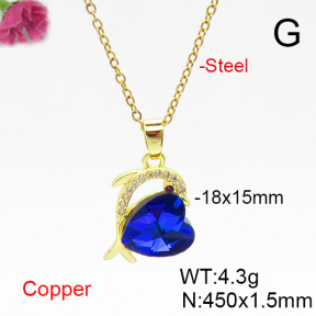 Fashion Copper Necklace  F6N406139aakl-G030