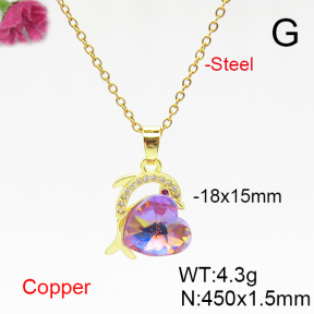Fashion Copper Necklace  F6N406140aakl-G030