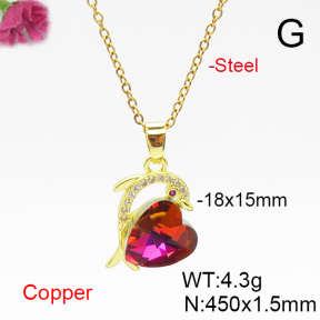 Fashion Copper Necklace  F6N406141aakl-G030