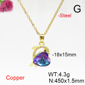 Fashion Copper Necklace  F6N406143aakl-G030