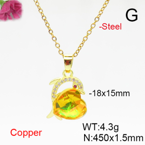 Fashion Copper Necklace  F6N406144aakl-G030
