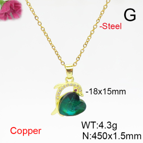 Fashion Copper Necklace  F6N406145aakl-G030