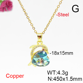 Fashion Copper Necklace  F6N406146aakl-G030