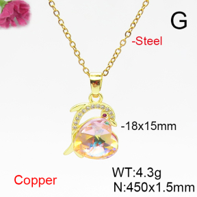 Fashion Copper Necklace  F6N406148aakl-G030