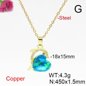 Fashion Copper Necklace  F6N406149aakl-G030