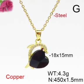 Fashion Copper Necklace  F6N406152aakl-G030