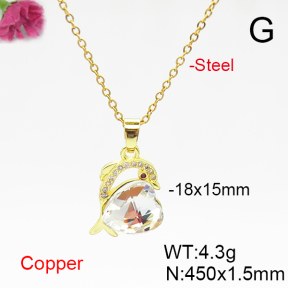 Fashion Copper Necklace  F6N406153aakl-G030