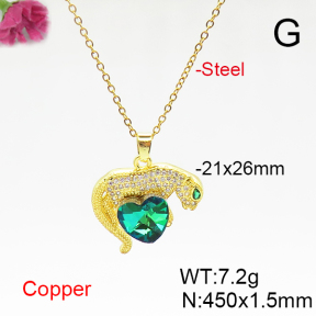 Fashion Copper Necklace  F6N406154aakl-G030