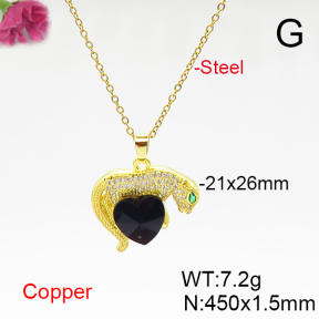 Fashion Copper Necklace  F6N406155aakl-G030