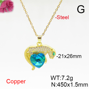 Fashion Copper Necklace  F6N406156aakl-G030