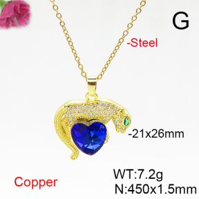Fashion Copper Necklace  F6N406157aakl-G030